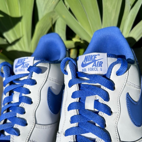 Nike Air Force 1 '07 White Medium Blue Sneakers Shoes Trainers DH7561-104 Jordan - Picture 11 of 16